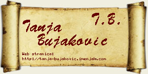 Tanja Bujaković vizit kartica